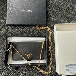Prada IPhone 8,7,6 Cross-body Chain Case Wallet